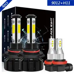 Walmart 9012 High&Low Beam+H11 Fog Light for Dodge Challenger 2015-2020 LED Headlight Bulbs Kit 4pcs offer