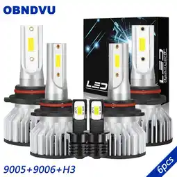 Walmart For Toyota Corolla 2001 2002 2003 2004 LED Headlight 9005 9006 High/Low H3 Fog Light Bulbs Kit 6x offer