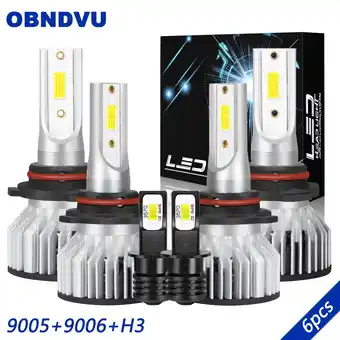 Walmart For Toyota Corolla 2001 2002 2003 2004 LED Headlight 9005 9006 High/Low H3 Fog Light Bulbs Kit 6x offer
