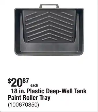The Home Depot 18 in. Plastic Deep-Well Tank Paint Roller Tray offer