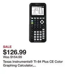 Office Depot Texas Instruments TI-84 Plus CE Color Graphing Calculator, Black/White offer