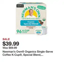 Office Depot Newman's Own Organics Single-Serve Coffee K-Cup , Special Blend, Carton Of 96, 4 x 24 Per Box offer