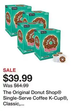 Office Depot The Original Donut Shop Single-Serve Coffee K-Cup , Classic, Carton Of 96, 4 x 24 Per Box offer