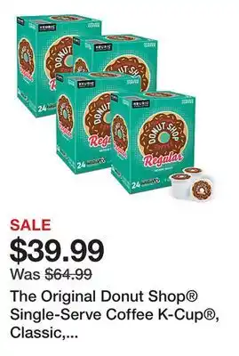 Office Depot The Original Donut Shop Single-Serve Coffee K-Cup , Classic, Carton Of 96, 4 x 24 Per Box offer