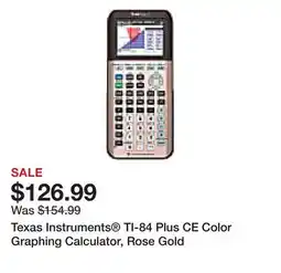 Office Depot Texas Instruments TI-84 Plus CE Color Graphing Calculator, Rose Gold offer