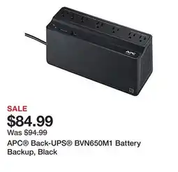 Office Depot APC Back-UPS BVN650M1 Battery Backup, Black offer