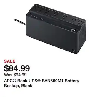 Office Depot APC Back-UPS BVN650M1 Battery Backup, Black offer