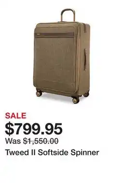 Belk Tweed II Softside Spinner offer