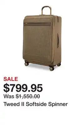 Belk Tweed II Softside Spinner offer