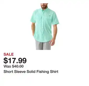 Belk Short Sleeve Solid Fishing Shirt offer