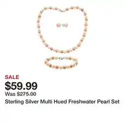 Belk Sterling Silver Multi Hued Freshwater Pearl Set offer