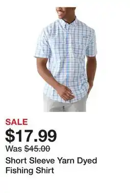 Belk Short Sleeve Yarn Dyed Fishing Shirt offer