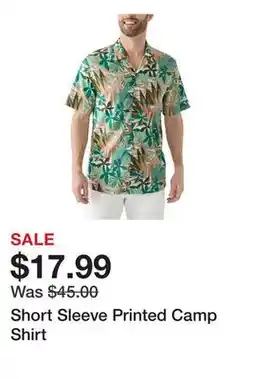 Belk Short Sleeve Printed Camp Shirt offer
