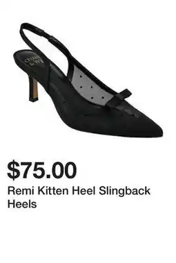 Belk Remi Kitten Heel Slingback Heels offer