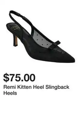 Belk Remi Kitten Heel Slingback Heels offer