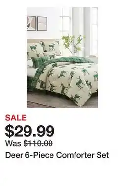 Belk Deer 6-Piece Comforter Set offer