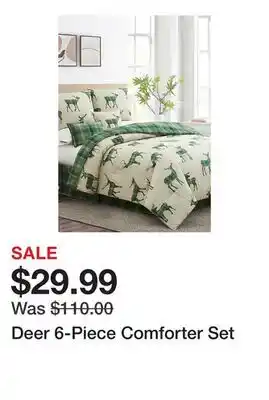 Belk Deer 6-Piece Comforter Set offer