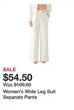 Belk Women's Wide Leg Suit Separate Pants offer