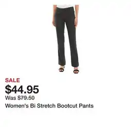 Belk Women's Bi Stretch Bootcut Pants offer