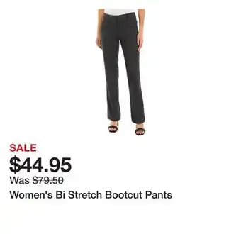 Belk Women's Bi Stretch Bootcut Pants offer