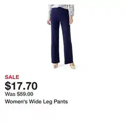 Belk Women's Wide Leg Pants offer