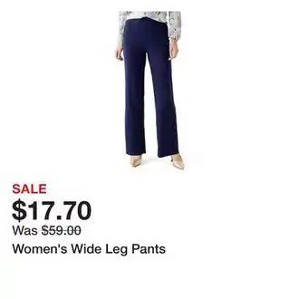 Belk Women's Wide Leg Pants offer