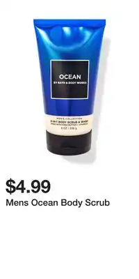 Bath & Body Works Mens Ocean Body Scrub offer
