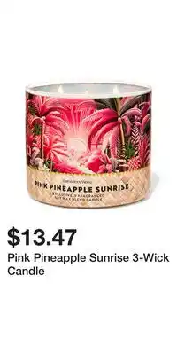 Bath & Body Works Pink Pineapple Sunrise 3-Wick Candle offer