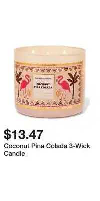 Bath & Body Works Coconut Pina Colada 3-Wick Candle offer