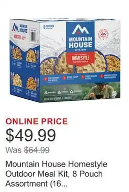Costco Mountain House Homestyle Outdoor Meal Kit, 8 Pouch Assortment (16 Total Servings) offer