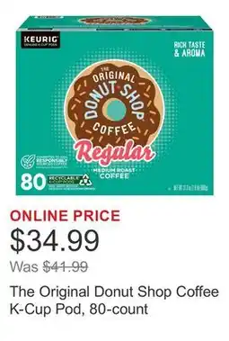 Costco The Original Donut Shop Coffee K-Cup Pod, 80-count offer