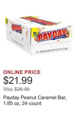 Costco Payday Peanut Caramel Bar, 1.85 oz, 24-count offer