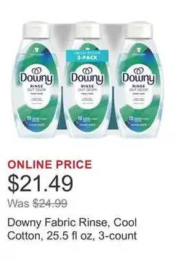 Costco Downy Fabric Rinse, Cool Cotton, 25.5 fl oz, 3-count offer