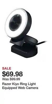 Game Stop Razer Kiyo Ring Light Equipped Web Camera offer