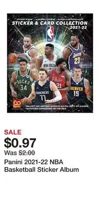 Game Stop Panini 2021-22 NBA Basketball Sticker Album offer