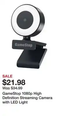 Game Stop GameStop 1080p High Definition Streaming Camera with LED Light offer