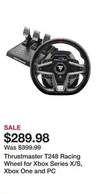 Game Stop Thrustmaster T248 Racing Wheel for Xbox Series X/S, Xbox One and PC offer