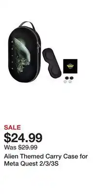 Game Stop Alien Themed Carry Case for Meta Quest 2/3/3S offer