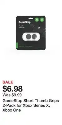 Game Stop GameStop Short Thumb Grips 2-Pack for Xbox Series X, Xbox One offer