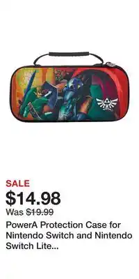Game Stop PowerA Protection Case for Nintendo Switch and Nintendo Switch Lite - Link vs Ganondorf offer