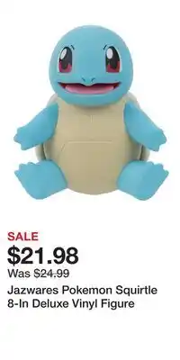 Game Stop Jazwares Pokemon Squirtle 8-In Deluxe Vinyl Figure offer