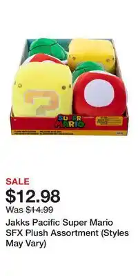 Game Stop Jakks Pacific Super Mario SFX Plush Assortment (Styles May Vary) offer