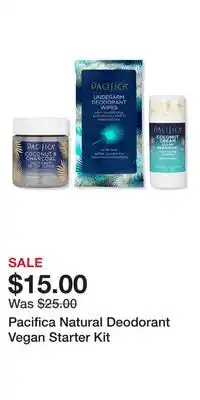 Ulta Beauty Pacifica Natural Deodorant Vegan Starter Kit offer
