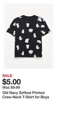 Old Navy Old Navy Softest Printed Crew-Neck T-Shirt for Boys offer