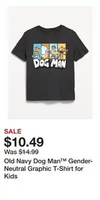 Old Navy Old Navy Dog Man Gender-Neutral Graphic T-Shirt for Kids offer