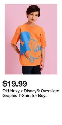 Old Navy Old Navy x Disney Oversized Graphic T-Shirt for Boys offer