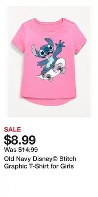 Old Navy Old Navy Disney Stitch Graphic T-Shirt for Girls offer