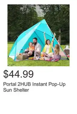 Costco Portal 2HUB Instant Pop-Up Sun Shelter offer