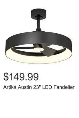 Costco Artika Austin 23 LED Fandelier offer