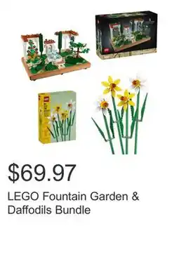 Costco LEGO Fountain Garden & Daffodils Bundle offer